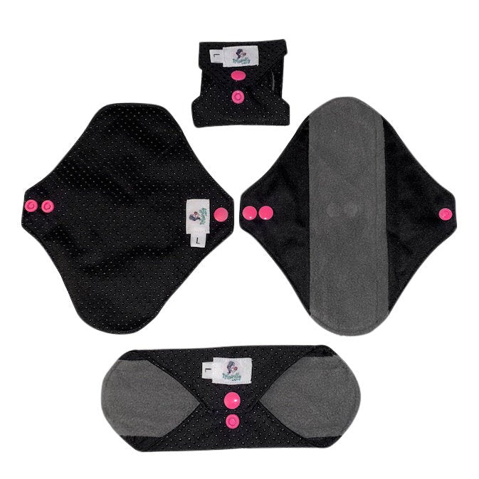 Anti-slip Black Sanitary Towels