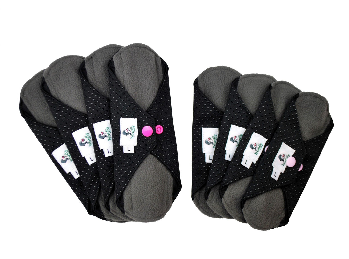 Anti-slip black sanitary pads