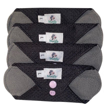 Load image into Gallery viewer, Anti-Slip Set of 4 Mini Pantyliners SS 7” Exclusive PUL- Reusable washable cloth sanitary pads napkins towels
