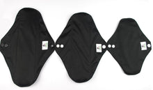 Load image into Gallery viewer, Naturally Lady Black Reusable Sanitary Pads
