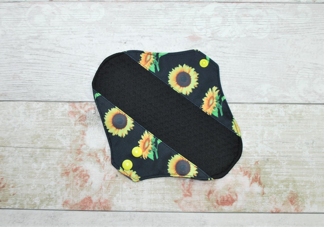 Luxury Ultra thin Black Zorb Pantyliner eco friendly Reusable Sanitary Cloth pads towels napkins - zero waste | self-care pampering gift