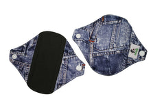 Load image into Gallery viewer, Black and Jeans Mini Pantyliner

