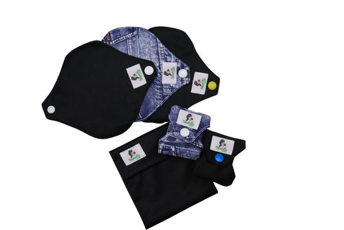Black and Jeans Mini Pantyliner