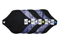 Load image into Gallery viewer, Black and Jeans Mini Pantyliner
