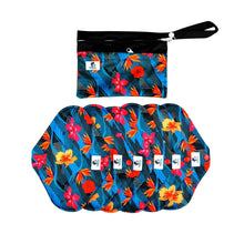 Load image into Gallery viewer, 7 pcs Set - MADE TO ORDER - Cloth Reusable Menstrual Sanitary Pads - You chose the size combination
