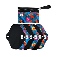 Load image into Gallery viewer, 7 pcs Set - MADE TO ORDER - Cloth Reusable Menstrual Sanitary Pads - You chose the size combination
